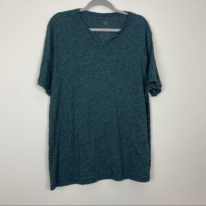 Rock & Republic The Iconic Tee Blue Spacedye Henley Size Xl